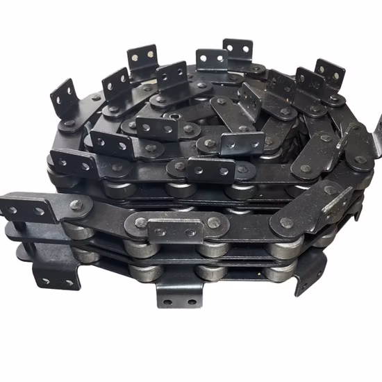 Eslabón de conexión de cadenas de rodillos industriales y cadenas transportadoras